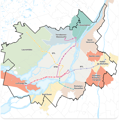 Un vaste territoire desservi